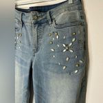 NYDJ  Stone Embellished Boyfriend Lift Tuck Jeans Size 6 Photo 2