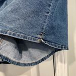 Terra & Sky NWT  Size 4X Elastic Back Zip Up Split Hem Med Wash Denim Jean Shorts Photo 3