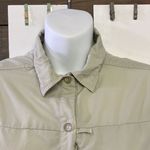REI Women’s Beige Outdoor Hiking Button Up Collar Shirt w/ Venting Panels Photo 3