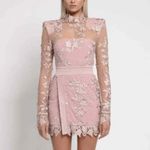 ZHIVAGO Angelus Lace Mini Dress Mauve Size XS / AU 4 Rhinestone Pink Photo 5