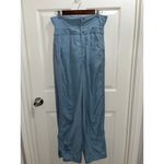 Free People Movement Look Out Nylon Pants Cargo Style Size Small Ski Baggy Blue Photo 2