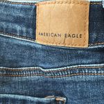 American Eagle  AEO NLS Low Rise Flare Jean Size 10L 29.5X32 Dark Wash Stretch Photo 7