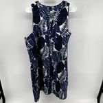 Tommy Bahama Seattle Seahawks Frondly Fan Tank Dress Linen Embroidered Blue XL Photo 9