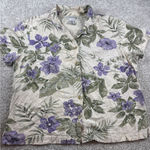 Fashion Bug  Floral Button‎ Down Short Sleeve Shirt Womens Grannycore Womens XL Photo 0