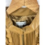 Susan Graver  Ruffle Front Leather Jacket Photo 2