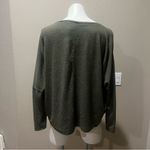 H by Bordeaux H by bordeaus green long sleeve blouse top Photo 2