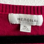 Merona Red Argyle Sweater Vest Women’s Y2K‎ Preppy Retro 2000s XL Photo 2