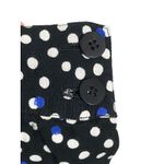 Talbots Vtg Culotte Shorts Split Skirt 14 High Rise Polka Dot Rayon USA Retro Photo 4