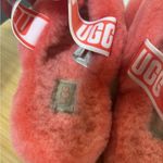 UGG  Oh Yeah Womens 8 Pop Coral Double Strap Slide Slipper 1107953 Pink Sheepskin Photo 5