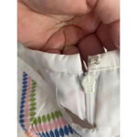 Talbots NWT  White Multicolor Embroidered A-Line Skirt Size 14‎ 🌈 0160 NEW! Photo 9