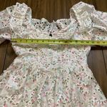 For Love & Lemons Magnolia Mini eyelet Dress Floral Puff Sleeve White XS NWT Photo 7