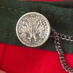 None Vintage wool Red A-Line pleated Women's Skirt Photo 11