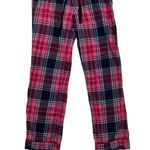 J.Crew Womens Flannel Pajama Pants M Pink Navy Plaid Cotton Lounge Sleep Bottoms Photo 0