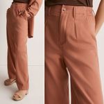 Madewell NWT Neale Straight-Leg Drapeweave Pant in Dried Rose Size 8 Photo 4