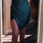 Here Comes the Sun  Halter Dress Green Cowl Neck Photo 1
