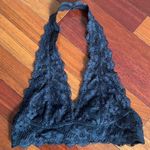 Free People NEW Intimately Black Lace Halter Bralette Coquette Indie Sleaze XS Photo 1