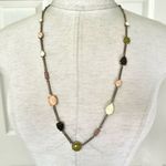 Loft  gold tone colorful beaded necklace Photo 0