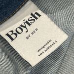 Boyish Jeans Womens 31 Blue Denim Carter High Rise Distressed Ankles Photo 3