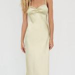 ZARA dress maxi Midi sage olive green satin Lingerie Effect Wedding Party Coctail Photo 13