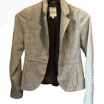 Fossil Womens Blazer XS Gray Career Office Business Casual Jacket Photo 0