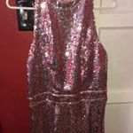 City Triangles Brand Rose Pink Gold Sequin Formal Dress Photo 10