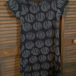 H&M Cute cotton grey/black patterned dress Photo 0
