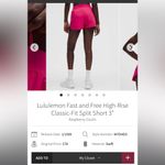 Lululemon  Fast and Free High-Rise Classic-Fit Split Short 3"
Raspberry Coulis M Photo 6