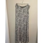 Rachel Pally  Womens Black/Ivory Abstract Print Knit Stretch Maxi Skirt Sz lg Photo 2