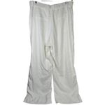 Abercrombie & Fitch A&F Curve Love Tailored Linen-Blend Wide Leg Pant White 33 16R NWT Photo 1