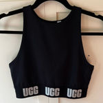 UGG  Women’s Wilmina NWOT Black Logo‎ Bralette Size Small Photo 0
