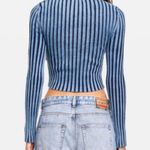Diesel Women’s Blue M-Anchor logo knit Sweater. Photo 8