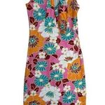 Lili Le Rose Floral Print Retro Style Dress Neck Tie Size Medium Photo 0