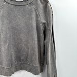 Anthropologie T.la Washed Grey Pull Over Sweatshirt Size Small Photo 2