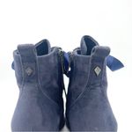 Sam Edelman Boot Tate Dark Blue Suede Block Heel Lace Up Granny Boot Size 5.5 Photo 11