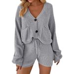 Knit Cardigan Set Gray Size XXL Photo 2