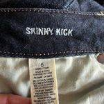 American Eagle American‎ eagle size 6 skinny kick stretch dark denim jeans Photo 4