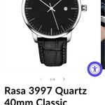 Stuhrling Original New Stührling Watch Black Calfskin Leather Photo 5