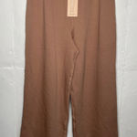 Eberjay NEW Eberjey Reversible Plush High Waist Pant Mocha Size Large Photo 0