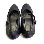 Croft & Barrow vintage y2k‎ Black  leather mary jane pumps size 8. Photo 5