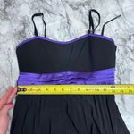 Taboo  Y2K semi formal black purple dress pleated empire waist large whimsygoth Photo 4