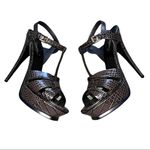 Saint Laurent NEW 105 Tribute Croc Embossed 39 Ultra Grey Photo 3