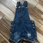 Love Tree  blue denim overall shorts Photo 1