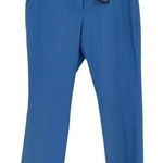 Lands' End Womens Cropped Chino Pants Cotton Stretch Blue Size Fit 2 / 10 NWT Photo 0