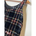 J.Crew Velvet Plaid Tank Top Womens Sz 0 Preppy Academia Boxy Professional Photo 1