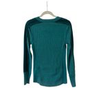 Sundance  thermal tee with velvet accent sleeve sz M Photo 1