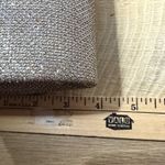 Gunne Sax Vintage  Jessica McClintock Silver Glitter Purse Rhinestone Bow Clutch Photo 9