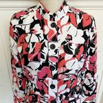 Charter Club  Jacket Women's Multicolor‎ Floral Pattern Button Front - M Photo 8