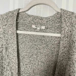 Madewell  Midland Long Sleeve Open Front Cardigan Sweater Small Gray Black Cotton Photo 4
