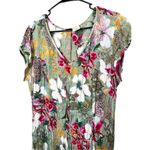 Bila Floral Print Boho Swing Dress Size XL‎ Green Photo 1