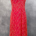 Y2K Romantic Womens Dress Medium Cottage Mesh Ethereal Fairy Grunge Artsy HOCO Red Photo 1